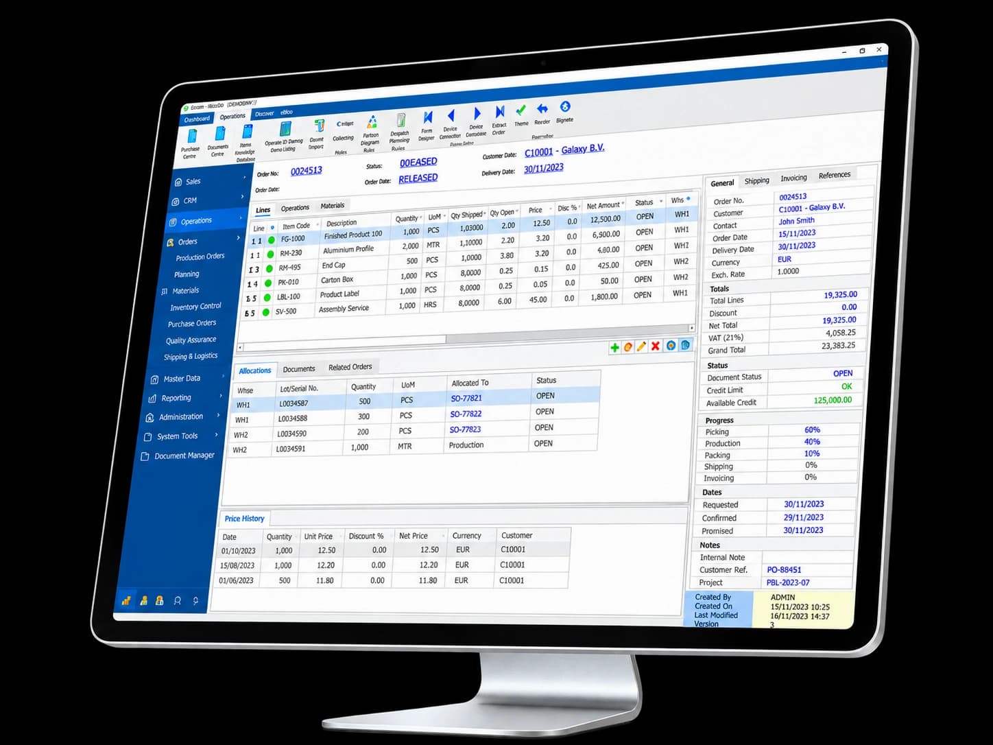Opty-Way Enterprise · Sales management