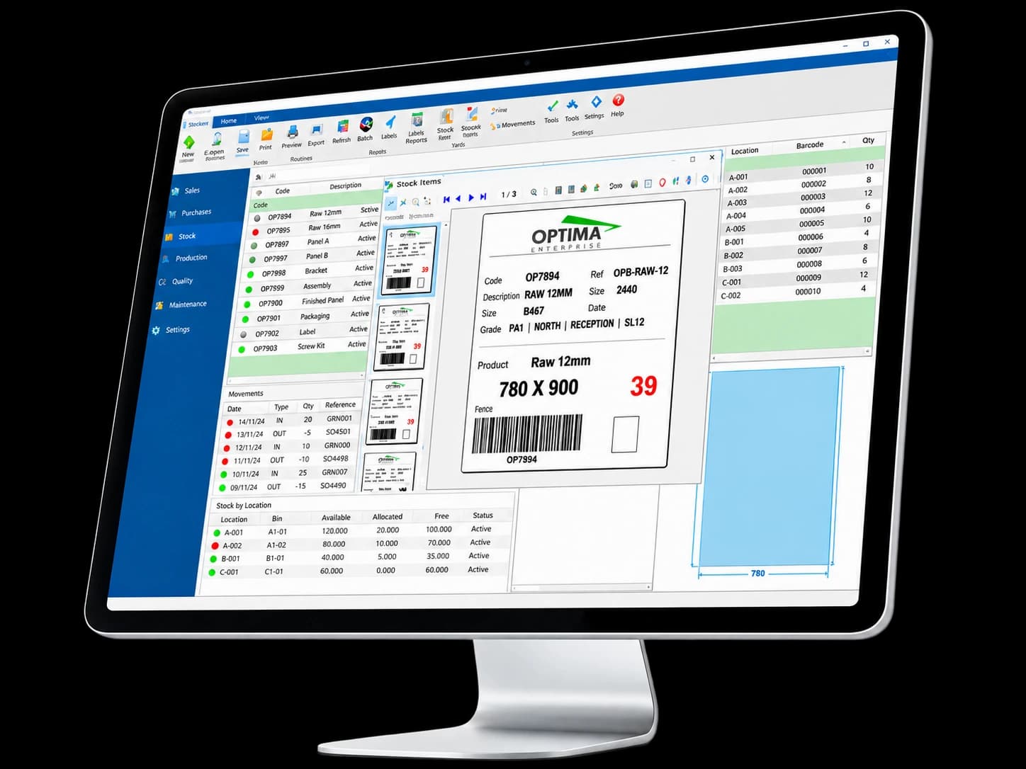 Opty-Way Enterprise · Trazabilidad y etiquetas